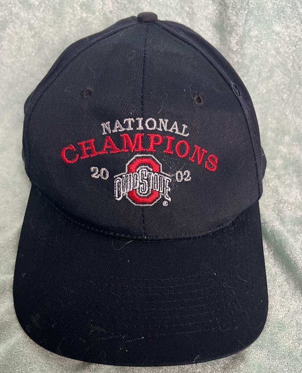 Vintage Ohio State Buckeyes 2002 National Champions Hat Black KC Caps Cap Strap